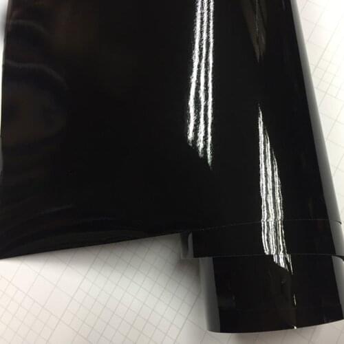 Premium Ultra Gloss Piano Black Vinyl Wrap Film Sticker Glossy Black Self Adhesive Vinyl Console Computer Laptop Skin