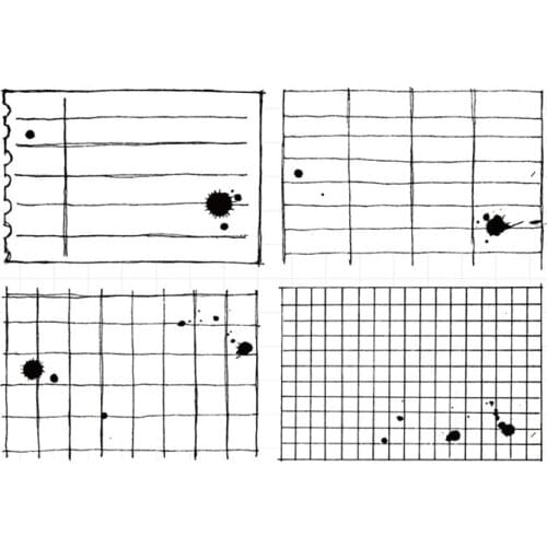 Grid background Transparent Clear Silicone Stamp/Seal for DIY scrapbooking/photo album Decorative clear stamp 210