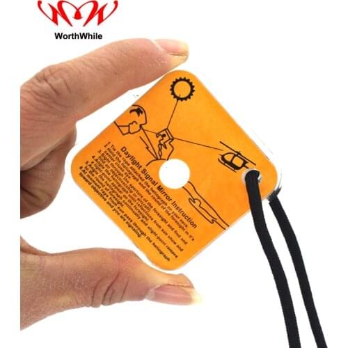 Worthwhile 1 Piece Outdoor Reflective Signal Mirror Portable Emergency Survival Kit Camping Hiking Long Distance Communication