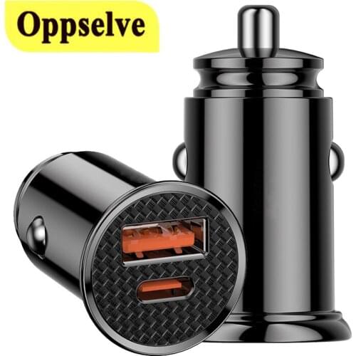 USB Car Charger Quick Charge 3.0 QC3.0 PD Type C Fast Charging Car USB Charger For iPhone Xiaomi Huawei Samsung Mobile Phone