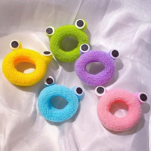 2pcs/pack Cute Frog Hair Bands Girl Hair Ring Hair Accessories Elastic Rubber Band Korean Childrens Headdress Hair Accessories