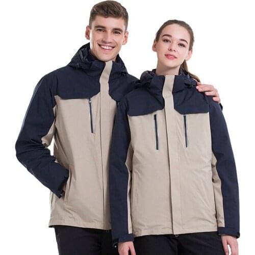 Winter Thick Coat Mens and Womens Couple Warm Coat Outdoor Skiing Mountaineering Cotton-Padded Jacket