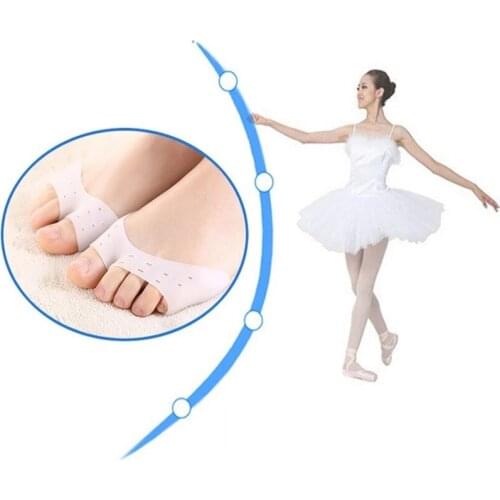 1 Pair Silicone Toe Sleeve Foot Protection High Heels Hallux Valgus Toes Gel Protective Protector Foot Care Tool Toe Pad