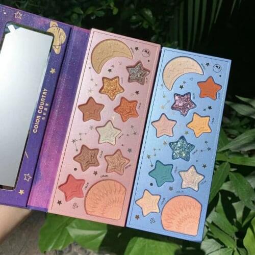 10 Color Diamond EyeShadow Palette Shimmer Matte Glitter EyeShadow Pallete Metallic Maquillage Pigmented Makeup Palette Cosmetic