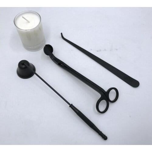 3 in 1 Candle Accessories Set stainless steel Candle Bell Snuffers Wick Trimmer Candles Wick Dipper SN1266