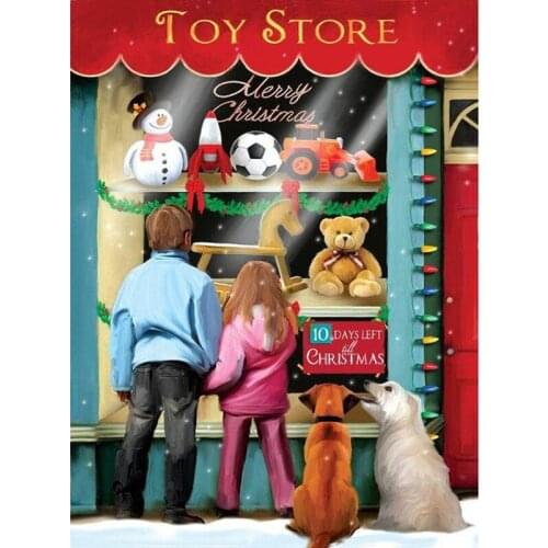 5d Diy Diamond Painting Diamond Embroidery Christmas Gift Shop Full Square Rhinestones Embroidery Paint With Diamonds Home Decor