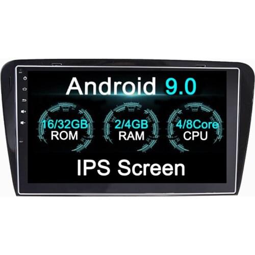 Android 9.0 Car Stereo For Skoda Octavia 2014 2015 2016 2017 Auto Radio GPS Navigation Audio Video WiFi No DVD