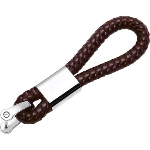 KeyChain Faux Leather Original Design Zinc Alloy High-grade Hand Woven Car Key Ring for Unisex Vehicle Key Chain Car Accessorie