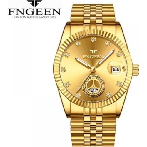 Luxury Quartz Watches Men Relogio Masculino Brand FNGEEN Business Male Clock Luxury Waterproof Date Wristwatch saat Reloj montre