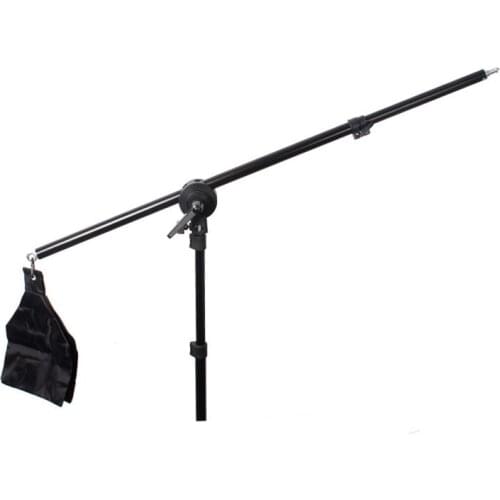 Photographic accessory photo studio Boom Arm Top light stand 75-140cm Weight Bag Extension rod fotografia soft box stand bracket