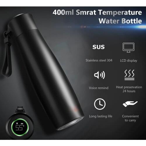 Intelligent Vacuum Cup Smart Vacuum Flask for 24 Hours Sports Water Bottle with Temperature Double Wall Vacuum Insulated Bottle