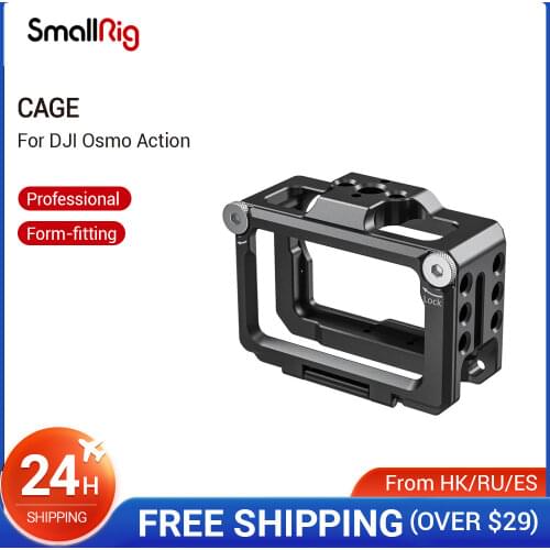 SmallRig Cage for DJI Osmo Action 4K Camera Cage With Removable 52mm Adapter for Filters and Wide Angle Lens - 2360