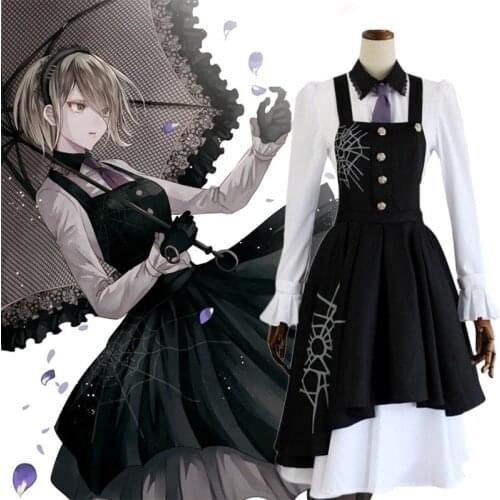 2021 New Danganronpa V3 Tojo Kirumi Cosplay Costume Japanese Game Anime Uniform Suit Outfit Clothes and wigs Halloween Cosplay