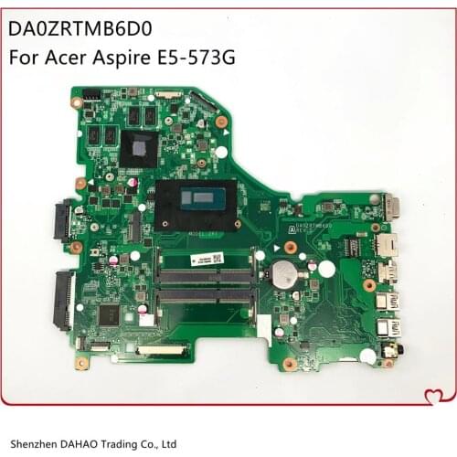 For ACER Aspire E5-573 E5-573G Laptop motherboard DA0ZRTMB6D0 With I3-5005U CPU GT920M/940M 2GB GPU 100% Fully Tested