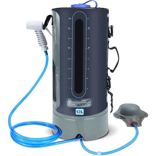 12L Water Bags TPU Outdoor Camping Shower Bag Portable Foldable Inflatable Bath Bag BBQ Picnic Travel Hiking Water Sorage Bags