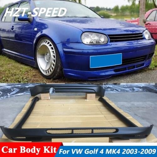 Unpainted ABS Material Front Bumper Side Skirts Rear Bumper Car Body Kit For VW Golf 4 MK4 Facelift 2003-2009