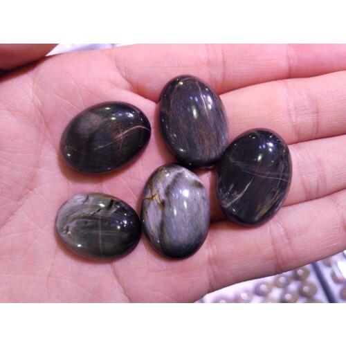 Wholesale Hawks Eye Gem stone Cabochon Bead 22x30mm Oval gem stone Cabochon Jewelry pendant ring face 6piece/lot