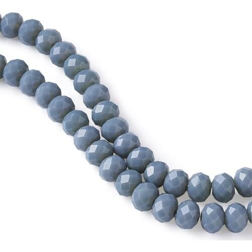 PandaHall 6x4mm Dyed Faceted Abacus Glass Crystal Loose DIY Bead Beaded Jewelry Necklace Bracelet Earrings Jewellery Hot Sale