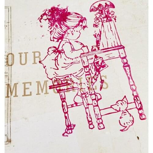 Cute girl fairy Clear Stamp Transparent Silicone Stamp Seal Sheet For Scrapbooking Photo Album Decoration v