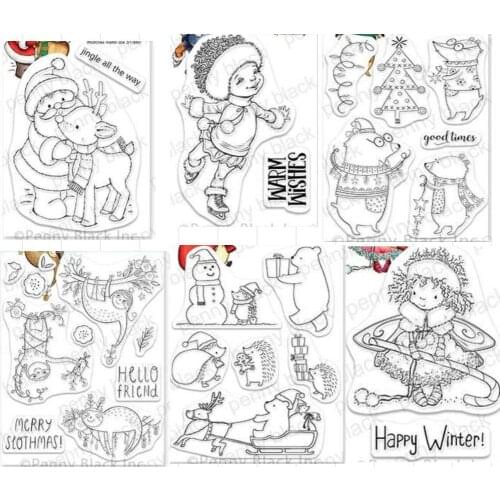 Small animals Transparent Clear Silicone Stamp/Seal for DIY scrapbooking/photo album Decorative clear stamp A7213