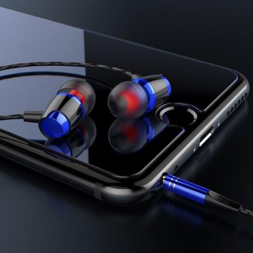 Stereo Bass Earphones Hifi Earphone with Microphone 3.5mm Jack Sport Earphone Play Control Volume Control for Mobile Phone