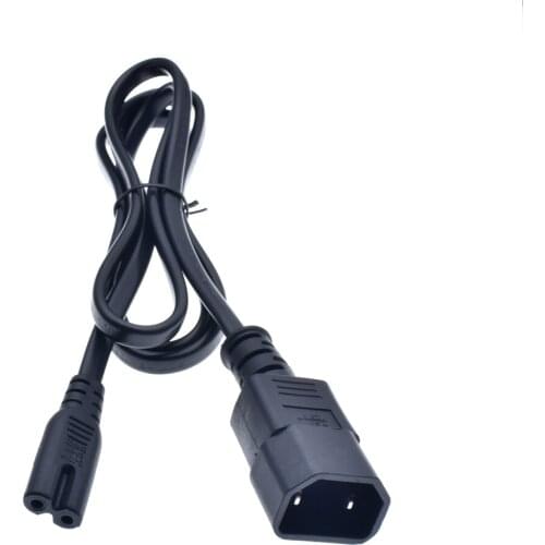 C18 to C7 Extension Power Cord,IEC 320 C7 Female to C18 Male Power Adapter Cable For PDU UPS,2Pin C14 to C7 cables 130CM