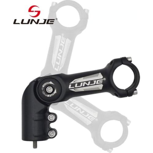 5 Size 25.4 31.8mm Adjustable Angle Aluminum Alloy Mountain Bike Stem MTB Stem Extender Bicycle Handlebar Riser Stem for Bicycle