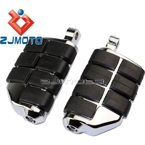 Universal Custom Billet Footpeg Motorcycle Highway Foot Rests For Harley FLST FXST Sportster XL Chooper Bobber Cafe Racer