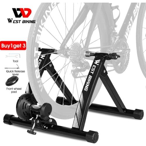WEST BIKING Indoor Exercise Bike Trainer Home Training Magnetic Resistance Bicycle Trainer Road MTB Bike Trainers Cycling Roller