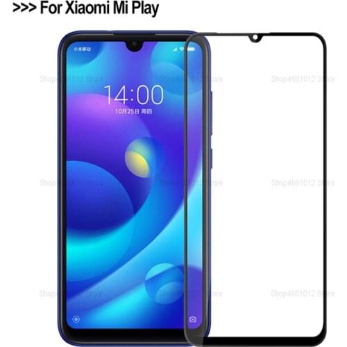 Safety Protection Glass for Xiomi Mi Play Tempered Glass Full Cover On Ksiomi Xiomi Xiami Mi Play Protective Film 2.5D