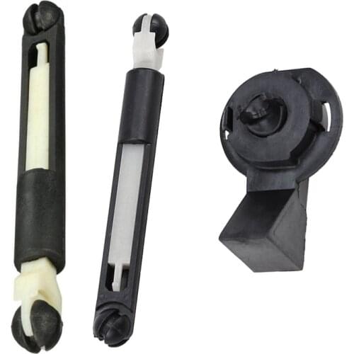 1Pcs Bonnet Hood Lock Latch Repair Kit Tie Rod & 1Pcs Hood Lock Connecting Rod Hood Lock Lever Base for Ford Mk2