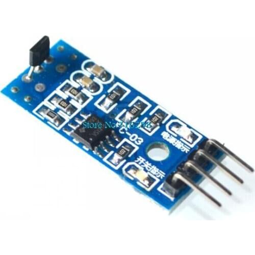 5pcs/Lot Hall Sensor Magnetic Sensor Module Magnetic Field Detecting Sensor For Arduin Smart Car