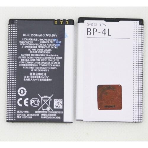 5pcs/lot 1500mAh Mobile Phone Battery BP-4L For Nokia E61i E63 E90 E95 E71 6650F N97 N810 E72 E52 BP4L BP 4L Phone Batteries