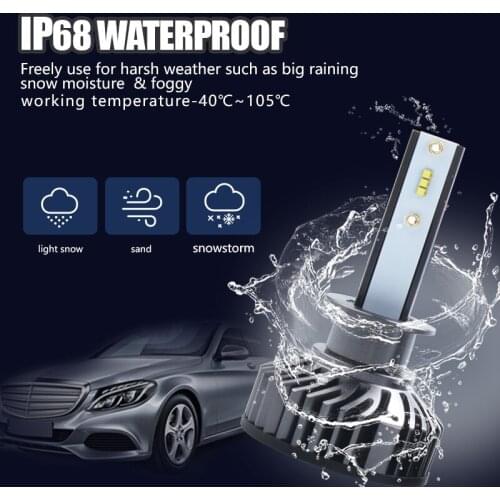 H4 Auto Headlamp ZES Bulb H8 H11 H1 H3 H7 LED 9005 9006 9007 H13 9012 80W F2 Car Styling 8000LM 6500K Car Headlight