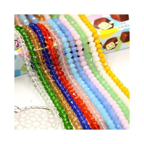 6mm 8mm Austria Crystal Beads Faceted Glass Beads Loose Spacer Beads for DIY Bracelet A Necklace Waist Chain Jewelry Making