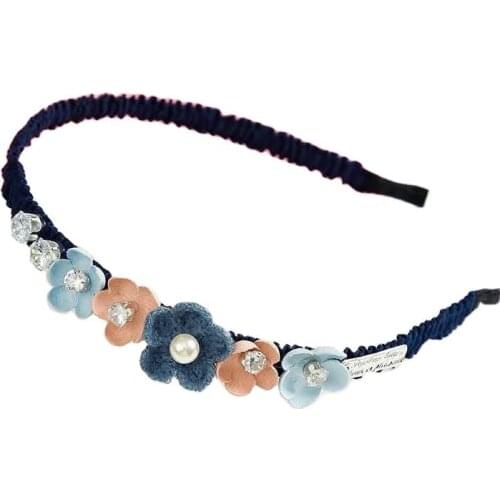 MISANANRYNE Flower Pearl Childrens Hairpin Hairband Cute Baby Anti-skid Headband Little Girl Hair Head Hair Accessories