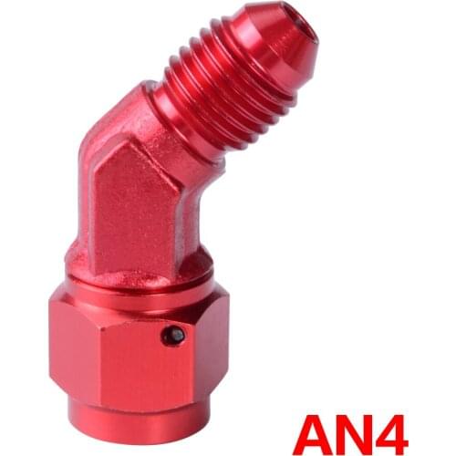 ESPEEDER AN4 Aluminum 45 Degree Female Swivel To Male Adaptor