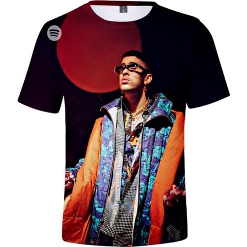 Bad bunny 3D Print Spring Summer Preppy Men/Women Street Clothes T-shirt Streetwear Punk HIP HOP Streetwear style