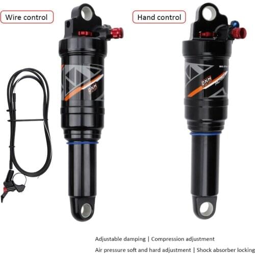 Mountain Bike Air Rear Shock 165/190/200/210mm MTB Downhill Shock Absorber Adjustable Damping XC Air Pressure Rebound Lock Out