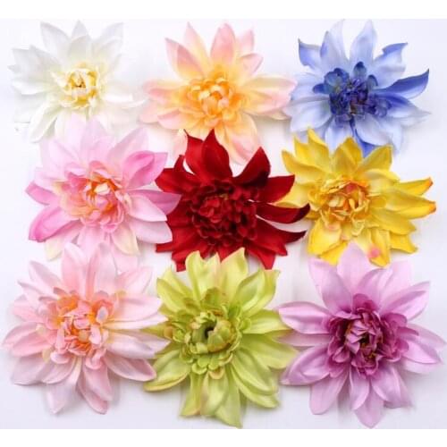10cm Simulation Chrysanthemum Artificial Silk African Chrysanthemum Flower Head Wedding Decoration LX7498
