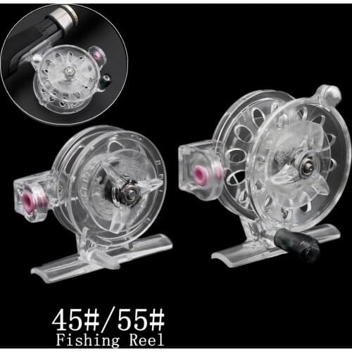 Fly Fishing Reels Ultralight 45mm 55mm Fishing Reel ABS Plastic Former Ice Fishing Wheel