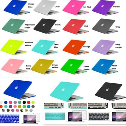 Crystal/Matte Hard Surface Full Protective Fundas Capa Laptop Cover Case for Macbook Air 11 13 Pro 13 15 Pro Retina 12 inch