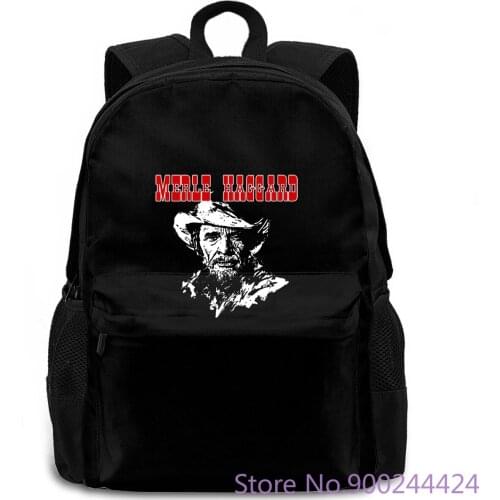 New Merle Haggard Country Music Legend Mens Print Brand Printed women men backpack laptop travel school adult student