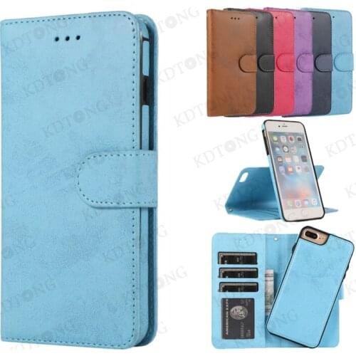 Luxury Vintage Flip Leather Case For IPhone 8 Fully Protected Hidden Bracket Phone Case For IPhone 8 Plus Shockproof Business