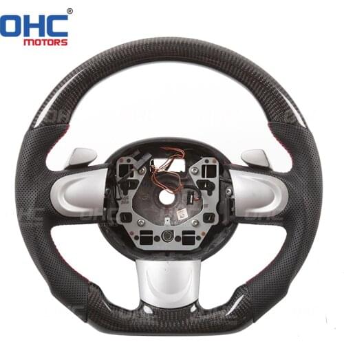Real Carbon Fiber steering wheel for Mini R50 R52 R53 R55 R56 R57 R58 JC-W