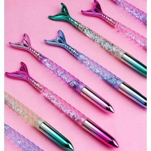 Mermaid Pen Gift Stationery Cartoon Animal Rollerball Pens School Office Business Writing Supplies Students Prize black blue ink