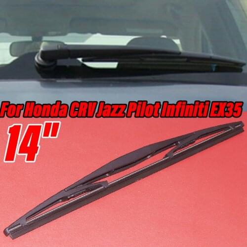 JEAZEA 14" Rear Rain Window Windshield Wiper Blade Replacement For Honda CR-V CRV Jazz Pilot Acura RDX Infiniti EX35 Accessories
