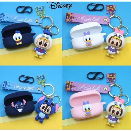 Disney Silicone Earphone Case With Keyring For SONY WF1000XM4 Earphone Charging Box For SONY WF 1000XM4 Protective Case