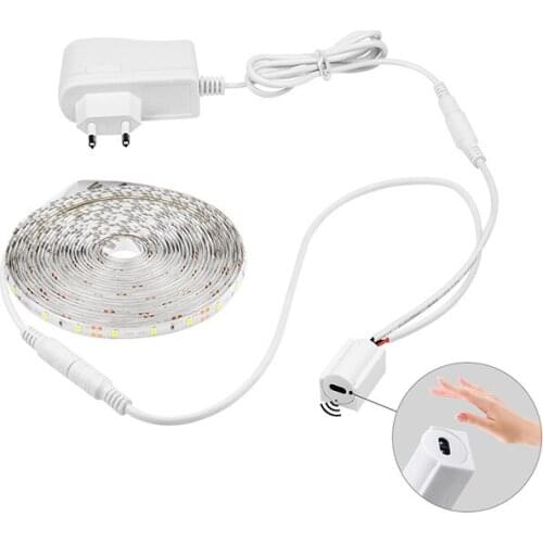 12V LED Light Strip PIR Motion Sensor USB Infinite Dimming Lighting Strip Waterproof SMD2835 LED Light Strip For Closet Wardrobe