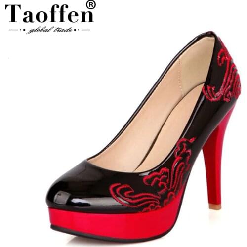 Кожаные туфли-лодочки Taoffen China At AliExpress